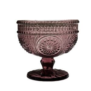 The Pioneer Woman Adeline Purple Dessert Glass Ice cream up. Replacement